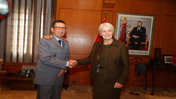 المفتش العام للقوات المسلحة الملكية يجري مباحثات مع المستشارة العسكرية بالإنابة لمنظمة الأمم المتحدة