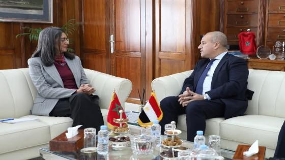 وزيرة الاقتصاد والمالية تستقبل سعادة السفير المفوض فوق العادة لجمهورية مصر العربية لدى المملكة المغربية