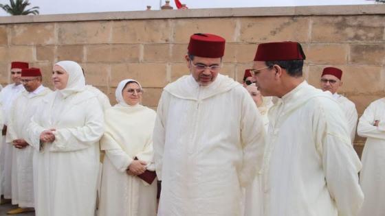 عبدالنباوي والبلاوي خلال الترحم على بطل الاستقلال ورمز نضال الشعوب