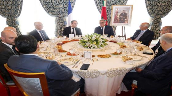 جلالة الملك يقيم مأدبة غداء على شرف الوزير الأول الفرنسي والوفد المرافق له ترأسها السيد أخنوش
