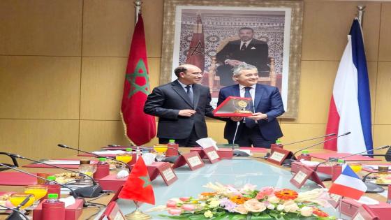 السيد بلاوي رئيس النيابة العامة يستقبل وزير العدل الفرنسي