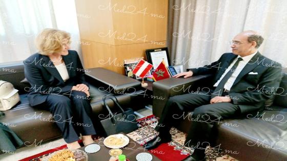 السيد البلاوي رئيس النيابة العامة يجري مباحثات مع المدعية العامة لجمهورية النمسا