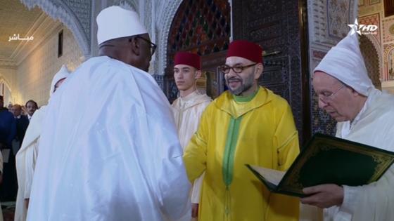 أمير المؤمنين يترأس الدرس الحسني ويستقبل ممثلي الطرق الصوفية بجنوب افريقيا