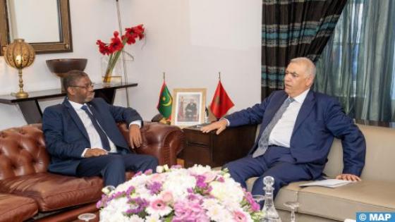 لفتيت استقبل الوزير المنتدب لدى وزير الداخلية الموريتاني المكلف باللامركزية والتنمية المحلية