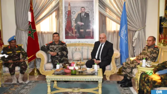 المفتش العام للقوات المسلحة الملكية يتباحث مع الممثل الخاص للأمين العام للأمم المتحدة رئيس بعثة المينورسو